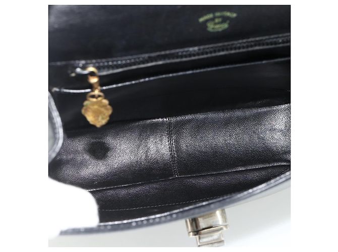 Borsa a mano in pelle nera Auth 177281A di GUCCI Nero - vista 16