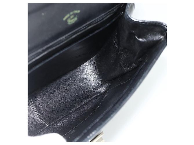 Borsa a mano in pelle nera Auth 177281A di GUCCI Nero - vista 17