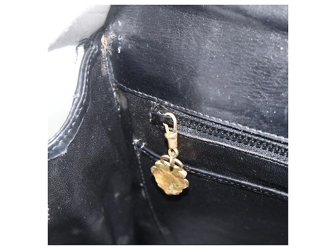 Borsa a mano in pelle nera Auth 177281A di GUCCI Nero - vista 19