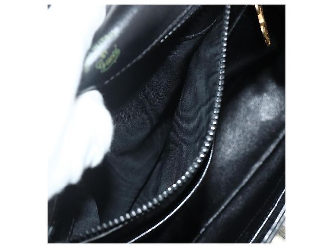 Borsa a mano in pelle nera Auth 177281A di GUCCI Nero - vista 20