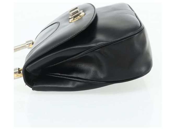 Borsa a mano in pelle nera Auth 177281A di GUCCI Nero - vista 4