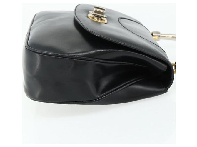 Borsa a mano in pelle nera Auth 177281A di GUCCI Nero - vista 5