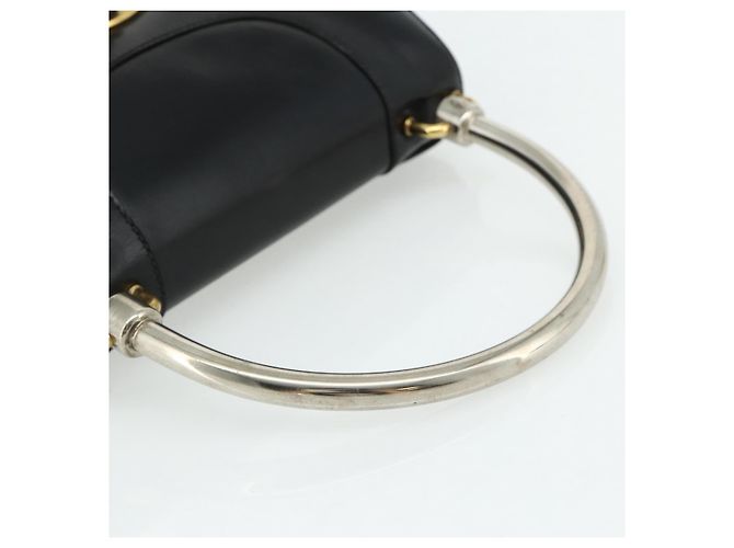 Borsa a mano in pelle nera Auth 177281A di GUCCI Nero - vista 7