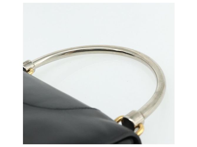 Borsa a mano in pelle nera Auth 177281A di GUCCI Nero - vista 8