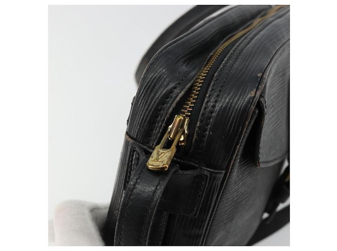 LOUIS VUITTON Borsa a Spalla Epi Jeune Fille MM Nera M52152 LV Auth BA12440 Nero - vista 15