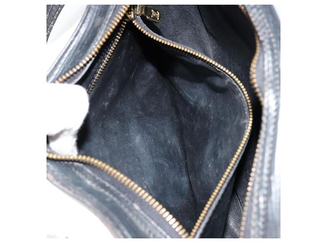LOUIS VUITTON Borsa a Spalla Epi Jeune Fille MM Nera M52152 LV Auth BA12440 Nero - vista 21