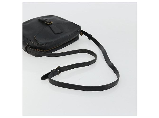 LOUIS VUITTON Borsa a Spalla Epi Jeune Fille MM Nera M52152 LV Auth BA12440 Nero - vista 7