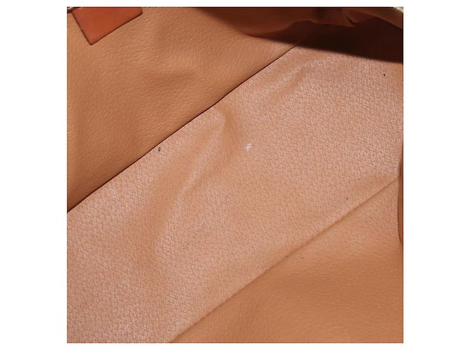 Céline Borsa a mano in tela Macadam CELINE in pelle PVC marrone oro Auth 178270 D'oro - vista 17