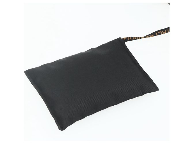 Borsa FENDI in nylon 2 in 1 nera e oro Auth bs34931 Nero D'oro - vista 23