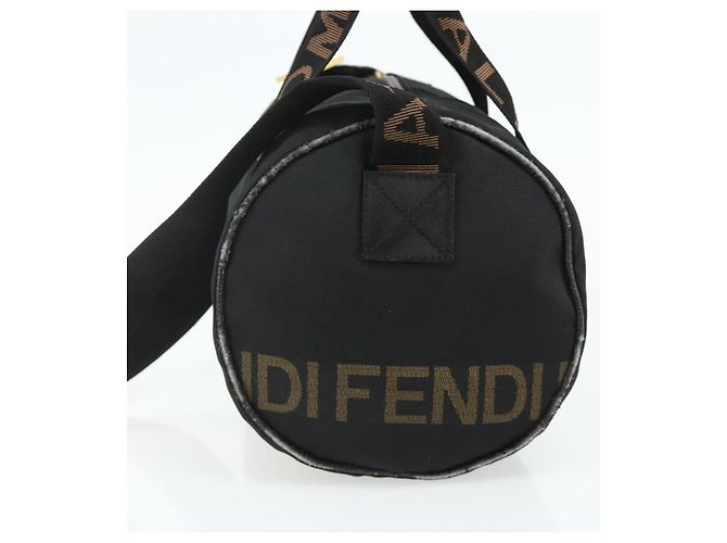 Borsa FENDI in nylon 2 in 1 nera e oro Auth bs34931 Nero D'oro - vista 5