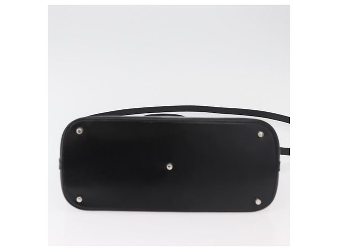 Borsa a mano in pelle Gianni Versace 2 in 1 Nera Argento Auth 177571 Nero - vista 11
