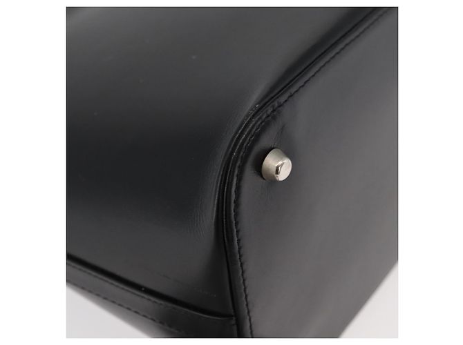 Borsa a mano in pelle Gianni Versace 2 in 1 Nera Argento Auth 177571 Nero - vista 12