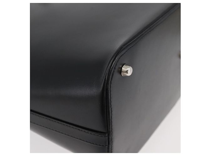 Borsa a mano in pelle Gianni Versace 2 in 1 Nera Argento Auth 177571 Nero - vista 14