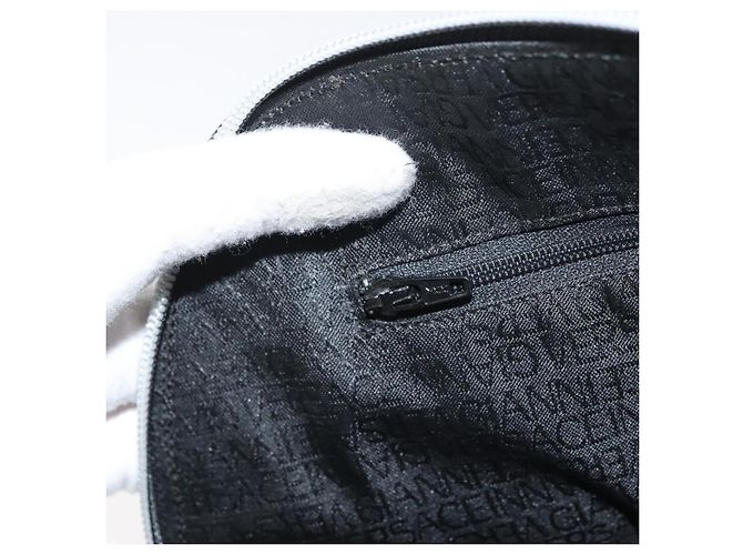 Borsa a mano in pelle Gianni Versace 2 in 1 Nera Argento Auth 177571 Nero - vista 21