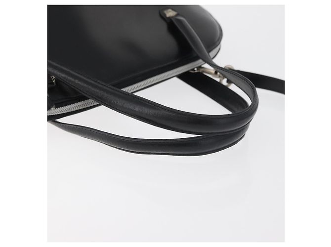 Borsa a mano in pelle Gianni Versace 2 in 1 Nera Argento Auth 177571 Nero - vista 7