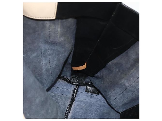 Chloé Borsa Tote in Pelle Blu Navy Oro Auth bs35003 D'oro - vista 16