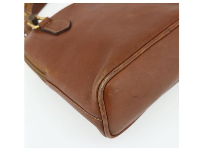 Borsa a mano in pelle GUCCI Bamboo 2way Marrone Oro 007 1014 0231 Auth YKZ1296 D'oro - vista 15