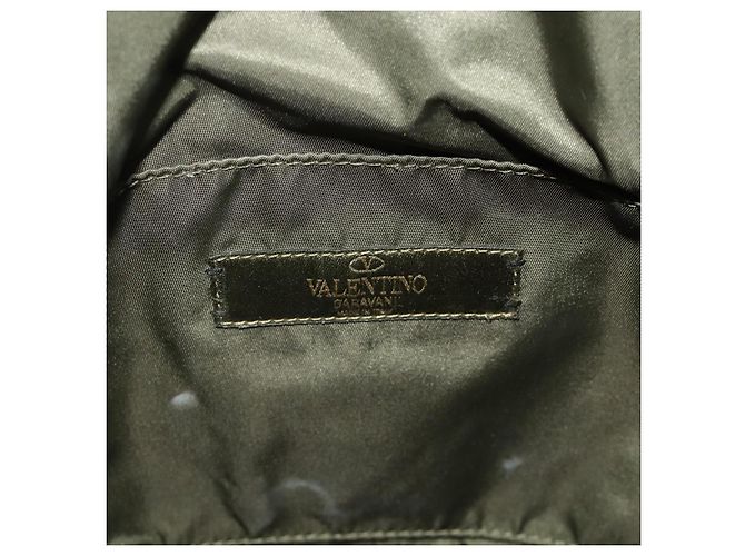 Borsa Tote Valentino in nylon khaki Auth bs35007A Cachi - vista 10