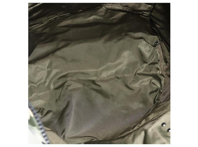 Borsa Tote Valentino in nylon khaki Auth bs35007A Cachi - vista 11