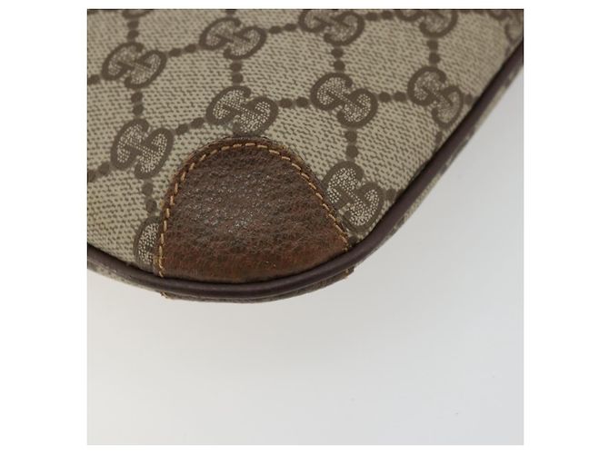 Gucci Borsa a Spalla GG Supreme PVC Beige Oro Auth 177800 D'oro - vista 10