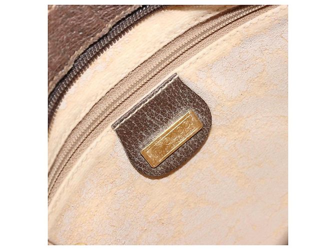 Gucci Borsa a Spalla GG Supreme PVC Beige Oro Auth 177800 D'oro - vista 16