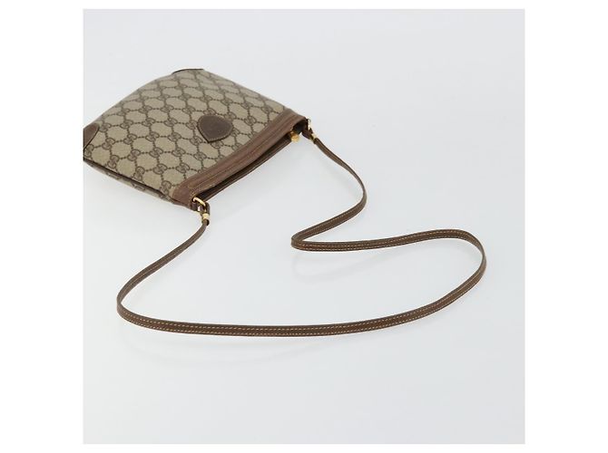 Gucci Borsa a Spalla GG Supreme PVC Beige Oro Auth 177800 D'oro - vista 7