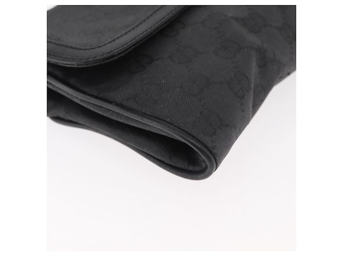 Borsa a Spalla GG Canvas Gucci Nera Oro 004 904 0198 Auth 177480 Nero D'oro - vista 10