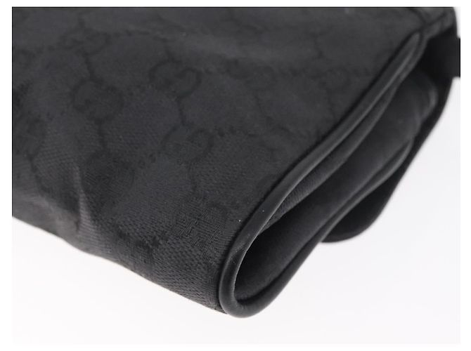 Borsa a Spalla GG Canvas Gucci Nera Oro 004 904 0198 Auth 177480 Nero D'oro - vista 13
