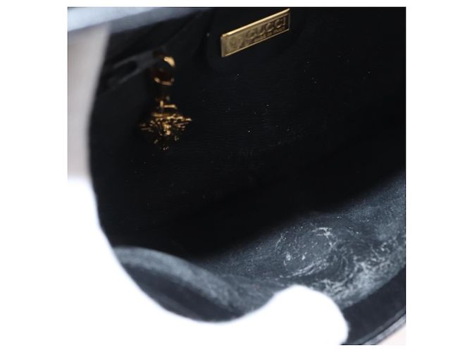 Borsa a Spalla GG Canvas Gucci Nera Oro 004 904 0198 Auth 177480 Nero D'oro - vista 16