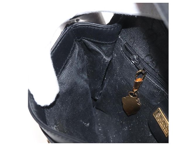 Borsa a Spalla GG Canvas Gucci Nera Oro 004 904 0198 Auth 177480 Nero D'oro - vista 18