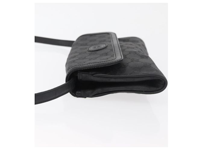 Borsa a Spalla GG Canvas Gucci Nera Oro 004 904 0198 Auth 177480 Nero D'oro - vista 5