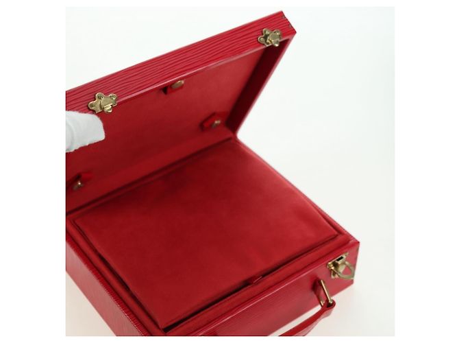 BOÎTE À BIJOUX LOUIS VUITTON Epi Boite Bijou SPO Rouge LV Auth 178615SV - vue 15