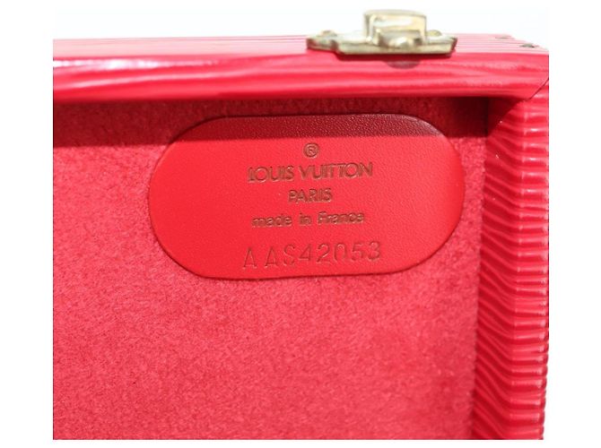 BOÎTE À BIJOUX LOUIS VUITTON Epi Boite Bijou SPO Rouge LV Auth 178615SV - vue 16