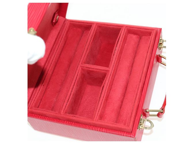 BOÎTE À BIJOUX LOUIS VUITTON Epi Boite Bijou SPO Rouge LV Auth 178615SV - vue 20