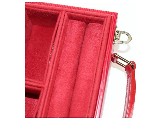 BOÎTE À BIJOUX LOUIS VUITTON Epi Boite Bijou SPO Rouge LV Auth 178615SV - vue 25