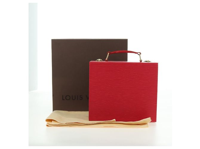 BOÎTE À BIJOUX LOUIS VUITTON Epi Boite Bijou SPO Rouge LV Auth 178615SV - vue 27