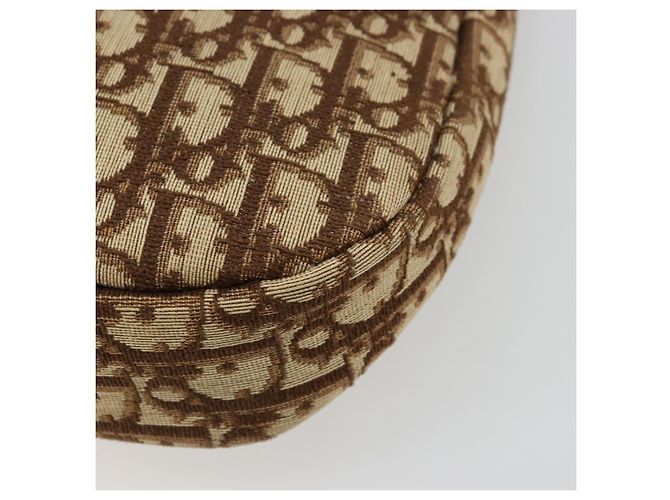 Christian Dior Trotter Canvas Schultertasche Braun Gold Auth 178175 Golden - Ansicht 12