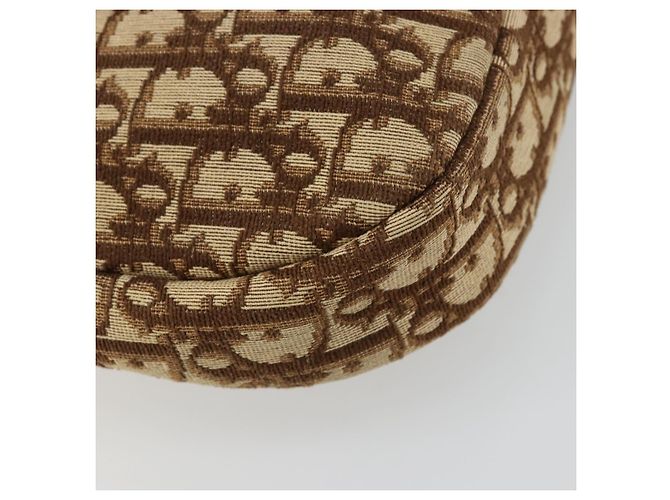 Christian Dior Trotter Canvas Schultertasche Braun Gold Auth 178175 Golden - Ansicht 13