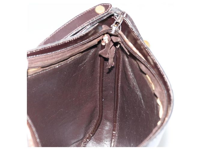 Christian Dior Trotter Canvas Schultertasche Braun Gold Auth 178175 Golden - Ansicht 18