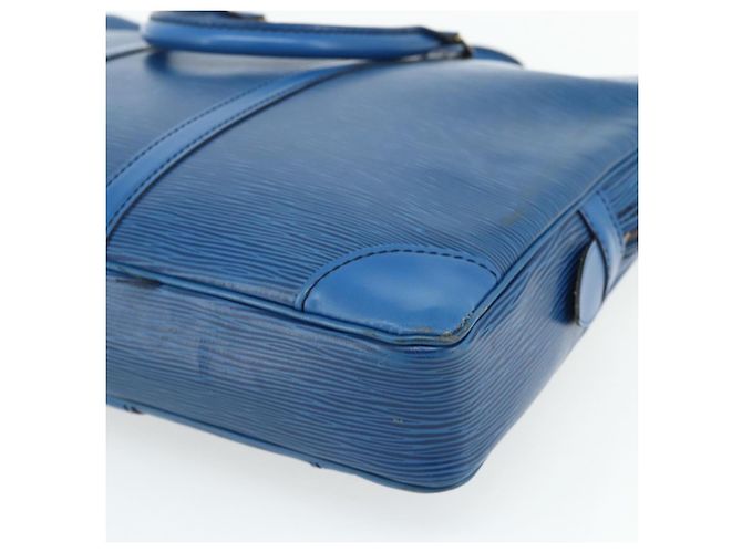 LOUIS VUITTON Epi Porta Documenti da Viaggio Borsa Business Blu M41144 LV Auth 178528 - vista 17