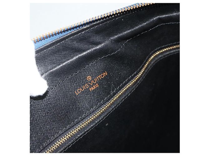 LOUIS VUITTON Epi Porta Documenti da Viaggio Borsa Business Blu M41144 LV Auth 178528 - vista 18