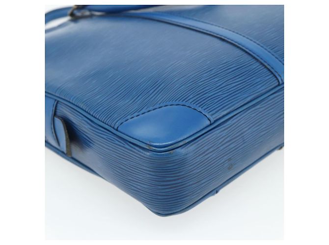 LOUIS VUITTON Epi Porta Documenti da Viaggio Borsa Business Blu M41144 LV Auth 178528 - vista 8