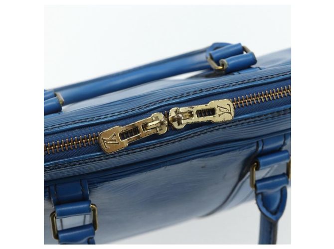 LOUIS VUITTON Epi Porta Documenti da Viaggio Borsa Business Blu M41144 LV Auth 178528 - vista 9