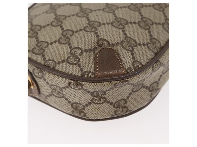 Borsa Sherry Line GG Supreme Web di GUCCI in PVC beige e oro 89 02 066 Auth 178969 D'oro - vista 12