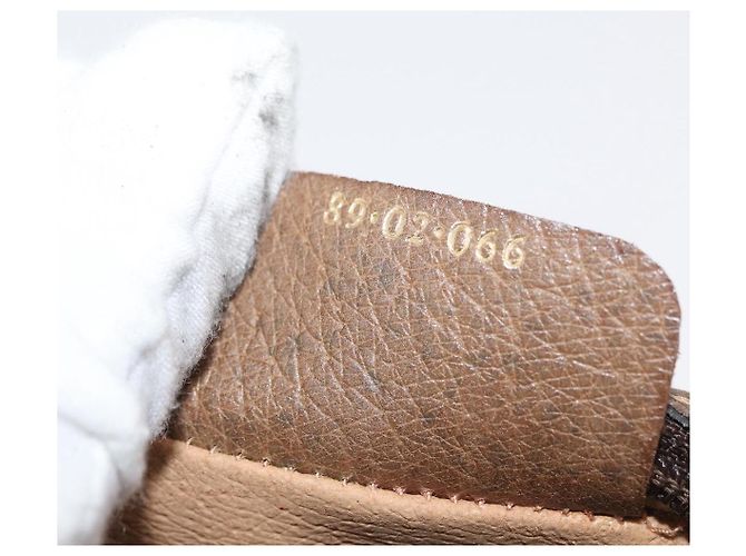 Borsa Sherry Line GG Supreme Web di GUCCI in PVC beige e oro 89 02 066 Auth 178969 D'oro - vista 20