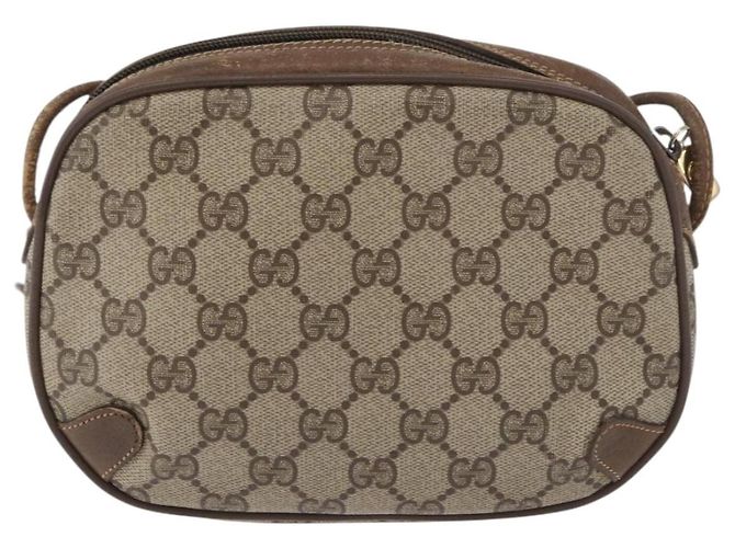 Borsa Sherry Line GG Supreme Web di GUCCI in PVC beige e oro 89 02 066 Auth 178969 D'oro - vista 3