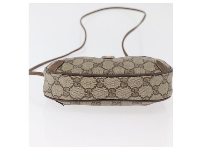 Borsa Sherry Line GG Supreme Web di GUCCI in PVC beige e oro 89 02 066 Auth 178969 D'oro - vista 9