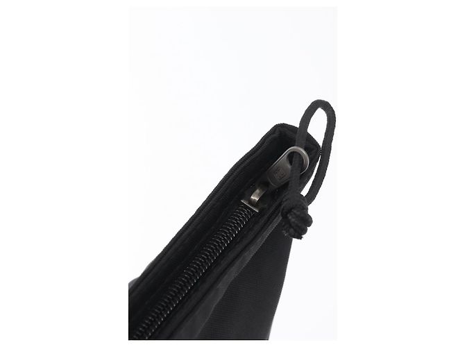 Borsa Clutch BALENCIAGA in tela nera e argento 459745 Auth bs34917A Nero - vista 12