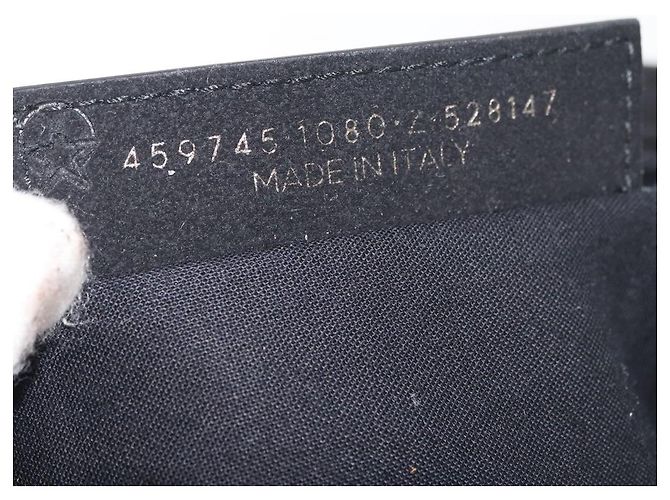 Borsa Clutch BALENCIAGA in tela nera e argento 459745 Auth bs34917A Nero - vista 19
