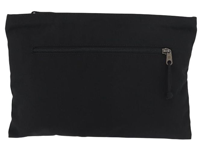 Borsa Clutch BALENCIAGA in tela nera e argento 459745 Auth bs34917A Nero - vista 3